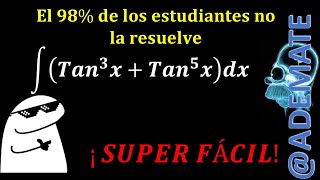 Integral trigonométricacambio de variable integral de tan3xtan5xdx ejemplo 115 shorts [upl. by Lovel]