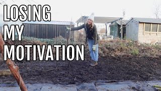 LOSING MY MOTIVATION  ALLOTMENT GARDENING FOR BEGINNERS [upl. by Melisse]