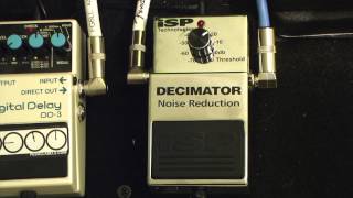 ISP Decimator Noise Reduction Pedal Demo Matt Manzella [upl. by Rede]