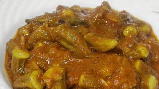 Bamia Egyptian Recipe l Okra with Tomato Sauce l Ladies Finger stew l Okra stew [upl. by Dorisa]