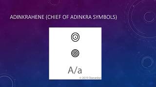 Introduction to Adinkra Alphabet [upl. by Arrek129]