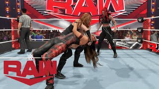 WWE 2K23 RAW NIA JAX amp TAMINA VS THE UNHOLY UNION [upl. by Joshia]