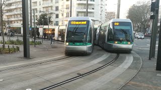 Tramway T6 ChâtillonMontrouge  ViroflayRive Droite Translohr STE6 [upl. by Gelasias]