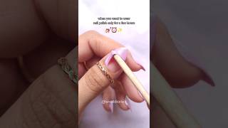 How to remove nail polish without nail polish remover 🙈💅🏻 nails [upl. by Gonnella]