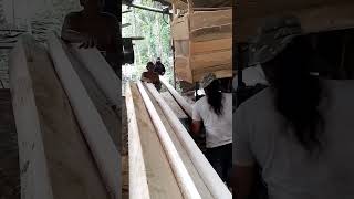 professional wood splitting handsaw woodworning [upl. by Nwahsat]