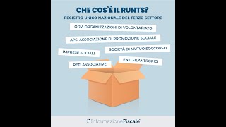 Che cosè il RUNTS Registro Unico Nazionale del Terzo Settore [upl. by Inafets]