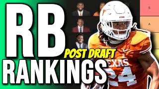 Top 10 Dynasty Rookie Running Back Rankings amp Tiers Post NFL Draft [upl. by Akehsyt]