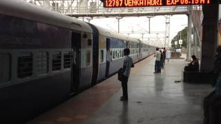 Venkatadhri Express at Yerraguntla [upl. by Hephzibah340]