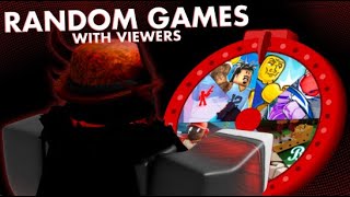 Playing Random Games Viewers Pick  Roblox LIVE [upl. by Silera]