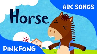 H  Horse  ABC Alphabet Songs  Phonics  PINKFONG Songs for Children [upl. by Eenahs37]