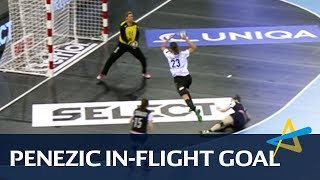 Penezic inflight goal  Womens EHF FINAL4 201718 [upl. by Shaefer]