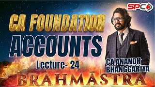 CA FOUNDATION ACCOUNTS BRAHMASTRA 24 Inventory 3 BY CA ANAND BHANGGARIYA [upl. by Baynebridge4]