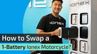 Quick Battery Swap Guide for 1Battery Ionex Motorcycles  Easy Steps [upl. by Odrawde]