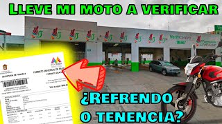 Fui a verificar mi moto Pago de tenencia refrendo [upl. by Naeroled]