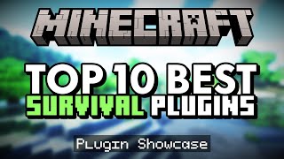 Top 10 Best SURVIVAL Plugins For Your Minecraft Server 120 [upl. by Atsyrt286]