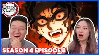 HASHIRAS UNITE SO CINEMATIC 🤯  Demon Slayer Season 4 Episode 8 Couples Reaction amp Discussion [upl. by Noeled]