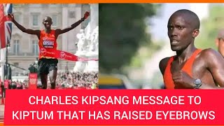 CHARLES KIPSANG Dead  Emotional Last message KIPSANG shared after the death of KELVIN KIPTUM [upl. by Dal]