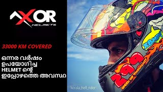 Axor helmet review in malayalamb after 33000 km ride  axor xbhp user review r15v3 axorhelmets [upl. by Quinby]