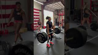 235lb Power Clean PR hiphop weightlifting fitness [upl. by Nednyl932]