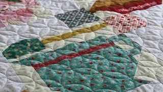 Lori Holt Pat Sloan Scarlet Thread Quilt Company Busy Hands Quilts Pieceful Baskets  Video 87 [upl. by Nevil]