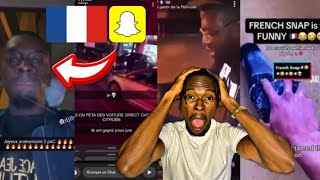 funniest french snaps and tiktoks part 5  AMERICAN REACTS TO FRENCH RAP [upl. by Ilana]