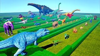 EPIC GIGA DEATHRUN ASCENDED  All ARK Creatures🦖 [upl. by Enelhtac]