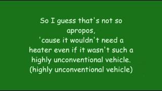 Phineas And Ferb  Highly Unconventional Vehicle Lyrics HD  HQ [upl. by Dleifyar]