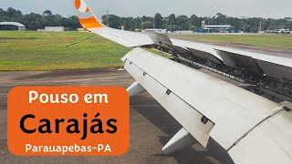 Aproximação e pouso em Carajás com vista da mina de ferro  Boeing 737 800 Gol  SBCJ  CKS [upl. by Ennagem]