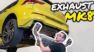 Can the MK8 GTI Sound Good  Clubsport Muffler Install [upl. by Manya]