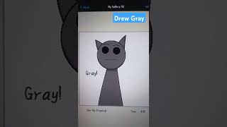 I drawed gray in sprunki drawing shorts [upl. by Barayon]