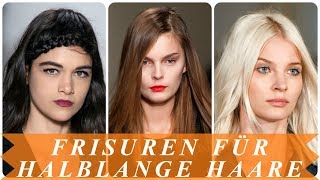 Die besten 20 Ideen zu frisuren mit halblangen haaren 2018 [upl. by Simona565]