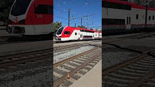 Caltrain Limited 505 at San Jose Diridon Station FT Stadler Kiss EMU caltrain [upl. by Myrna]