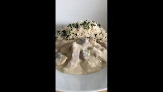 🇫🇷🐓 Blanquette de poulet aux champignons 🇫🇷🐓 Blanquette de pollo con champiñones [upl. by Ynnep198]