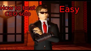 How to solo defeat the CEO  Roblox Jailbreak [upl. by Eirbua270]