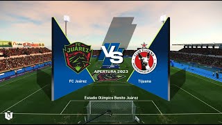 Juarez vs Tijuana ● Liga Mx 2024 ● Gameplay Pes 2021 [upl. by Sihonn685]