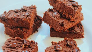 Brownies de garbanzo veganos rápidos y saludables [upl. by Beattie]