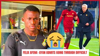 SAD 😔 FELIX AFENAGYAN 🇬🇭ADMITS GOING THROUGH DIFFICULT TIMES AND BLACK STARS CAMP [upl. by Corbett]