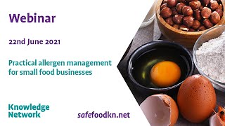 Learn about practical allergen management with safefood [upl. by Nodearb591]