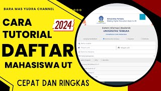 Cara Daftar Online Maba UT 2023 2024 Cara Pendaftaran Maba UT Daftar Online UT [upl. by Draner]