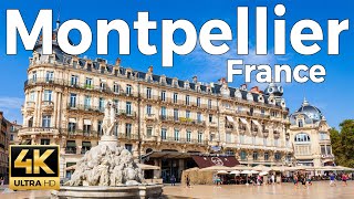 Montpellier 2022 France Walking Tour 4k Ultra HD 60 fps  With Captions [upl. by Oir646]