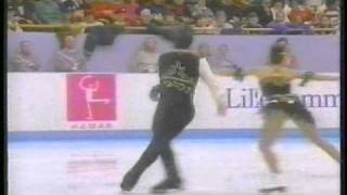 Brasseur amp Eisler CAN  1994 Lillehammer Pairs Technical Program Secondary Broadcast Feed [upl. by Nonaihr]