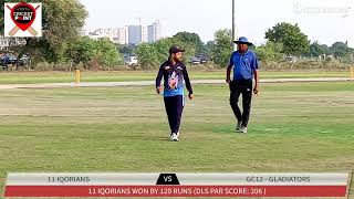 Live Cricket Match  11 iQorians vs GC12  Gladiators  28Sep24 0154 PM 20 overs  Cricket Point [upl. by Eugenle]