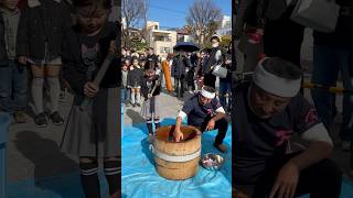 Mochi Making Japanese tradition japan travel mochi trading shorts shortvideo [upl. by Retswerb]