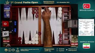 1st Grand Pasha Open  Ibrahim Karaca Red vs Amirreza Behzadi Iran White [upl. by Judus199]