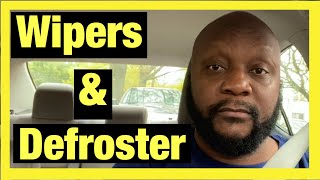 How to Use Your Windshield Wipers And Defroster In a Car Driving Tutorial [upl. by Llehcor]