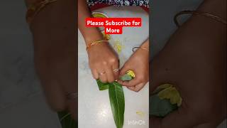 Mango leaves amp flower decoration ideas 🌱leaf decoration ideas for DiwaliToran making at homeshorts [upl. by Ivo]