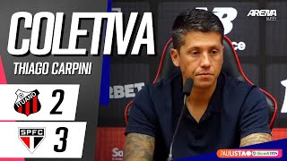 COLETIVA THIAGO CARPINI  AO VIVO  Ituano 2 x 3 São Paulo  Paulistão 2024 [upl. by Neenaj]