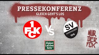 Pressekonferenz vor dem Heimspiel gegen den SV Sandhausen [upl. by Nevarc]