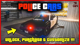 Police Cars Stanier LE Cruiser Customization amp Review  GTA 5 Online Chop Shop DLC Cop Cars [upl. by Rehtaef]