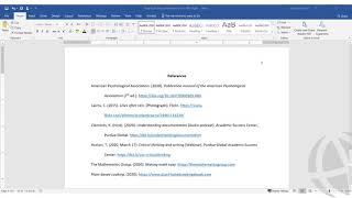 Formatting an APA Style Reference List [upl. by Solley192]